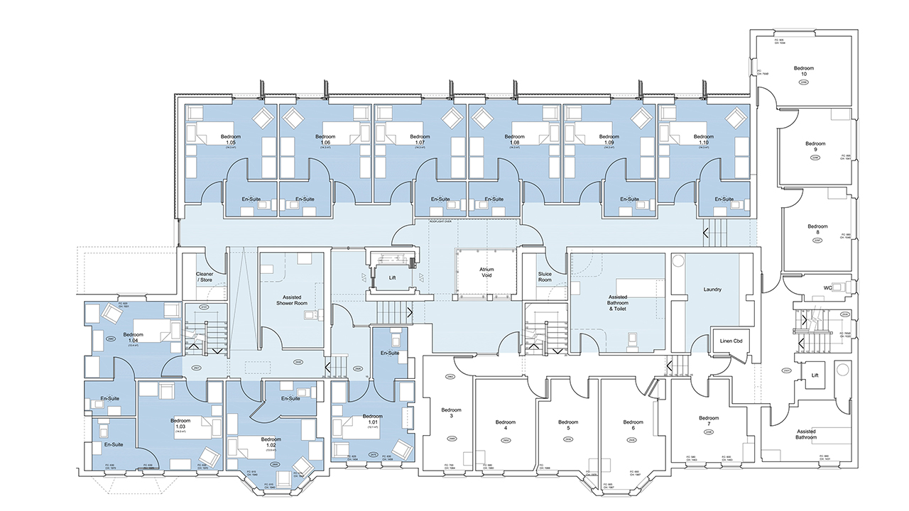 Care Home London First Floor Plan
