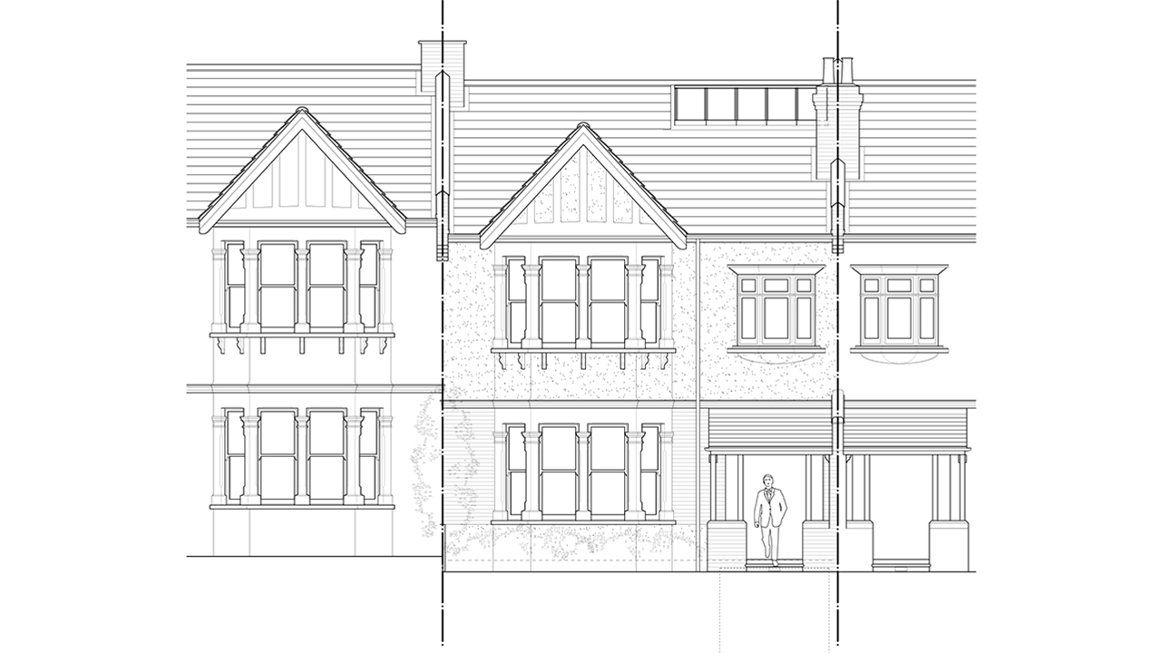 Modern_Residential_Extension_Greenwich_Front_Elevation